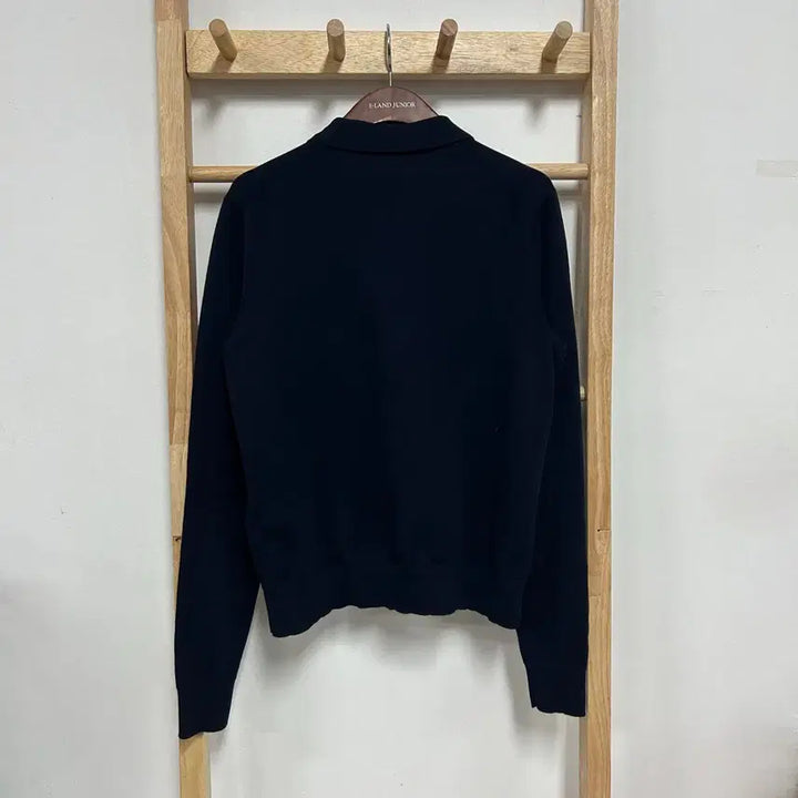 [BUNJANG] Polo Ralph Lauren QR Pony Logo Button Cardigan Navy / 폴로 랄프로렌 신형QR 포니로고 버튼 가디건 네이비