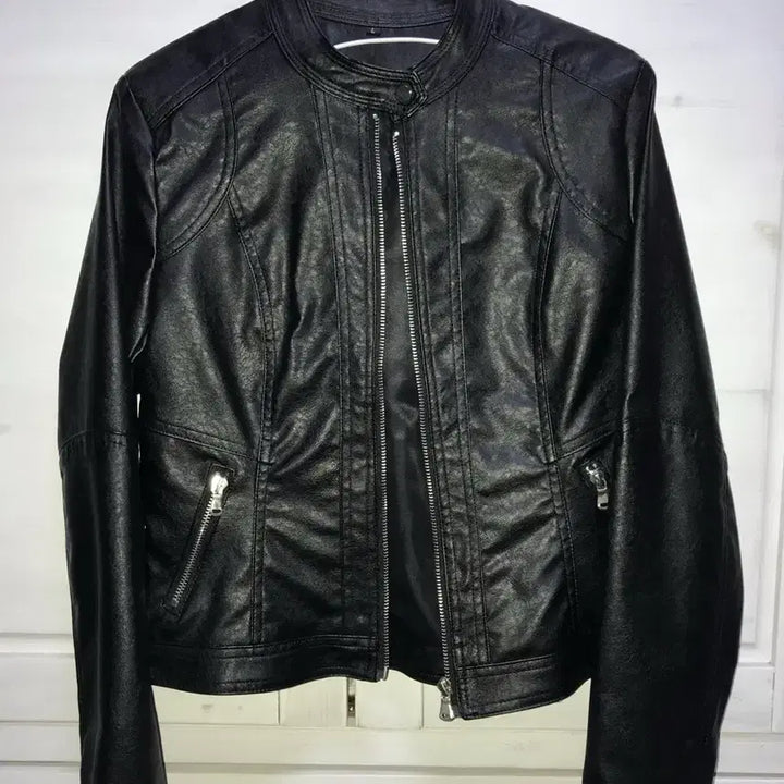 [BUNJANG] Vintage Line Zipper Rider Leather Jacket L / 빈티지 라인 지퍼 라이더 레더 자켓 L