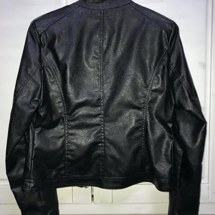 [BUNJANG] Vintage Line Zipper Rider Leather Jacket L / 빈티지 라인 지퍼 라이더 레더 자켓 L