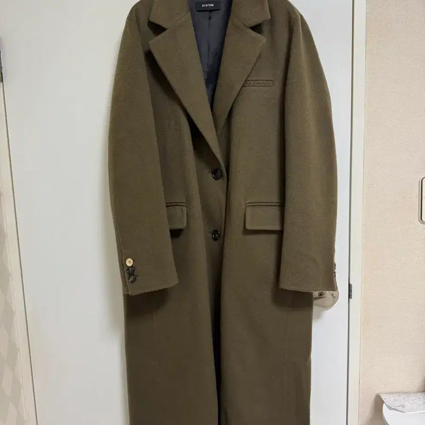 [BUNJANG] SYSTEM Khaki Coat / SYSTEM 시스템 카키색 코트