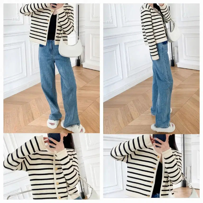 [BUNJANG] Striped Cardigan / 스트라이프 가디건