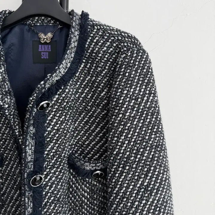 [BUNJANG] ANNA SUI Tweed Jacket / 정품 안나수이 ANNA SUI 트위드 자켓