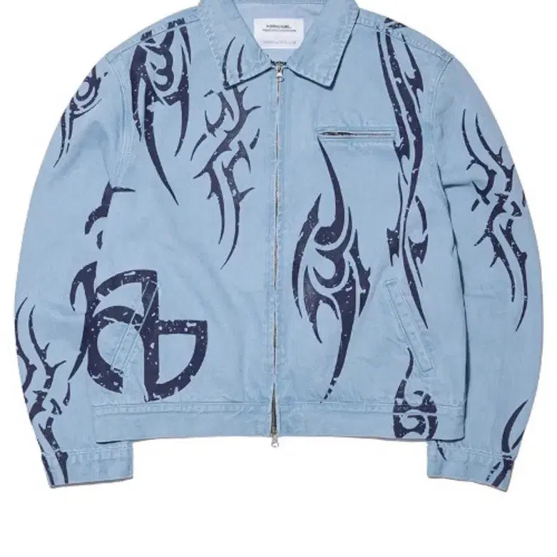 [BUNJANG] Noeazy Light Blue Denim Jacket / 노매뉴얼 라이트블루 데님 자켓