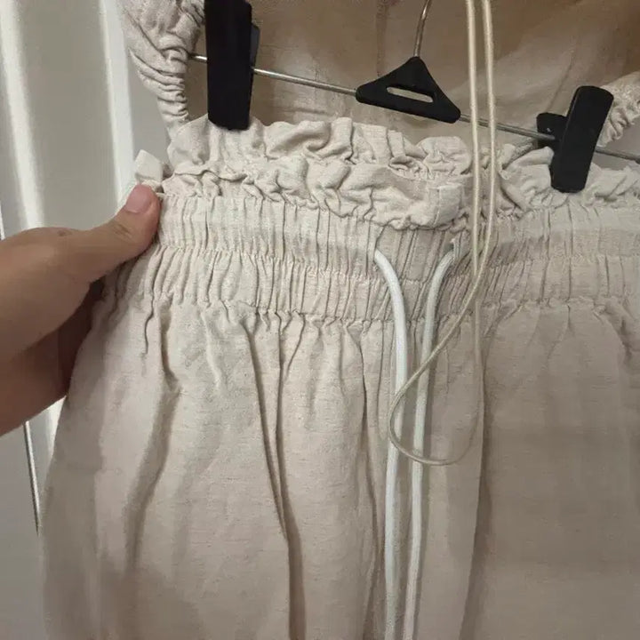 [BUNJANG] Linen Two-Piece Coordinate Set / 새상품) 린넨 투피스 코디 세트 free