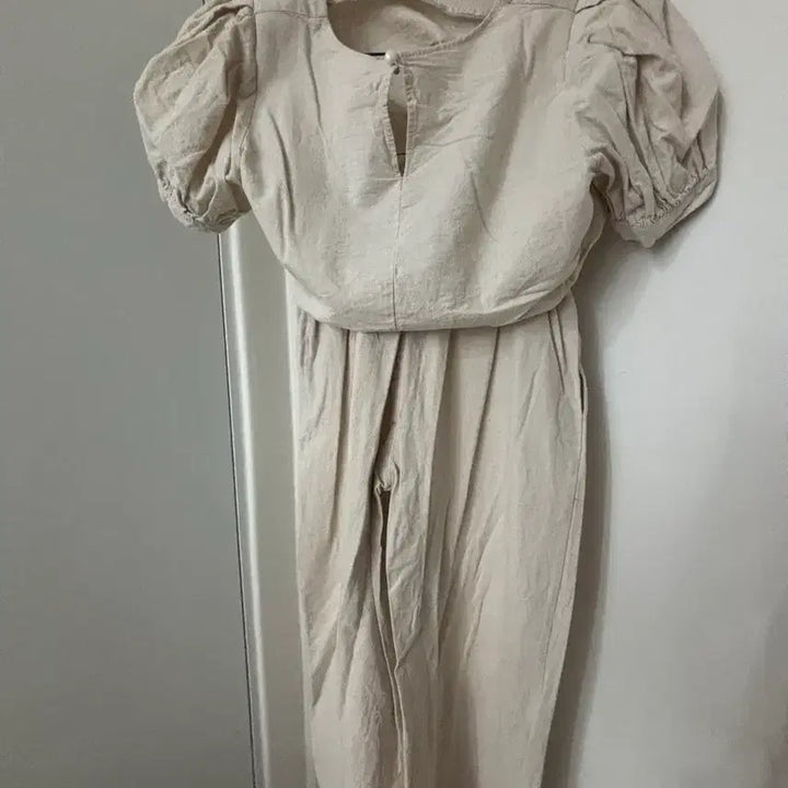 [BUNJANG] Linen Two-Piece Coordinate Set / 새상품) 린넨 투피스 코디 세트 free