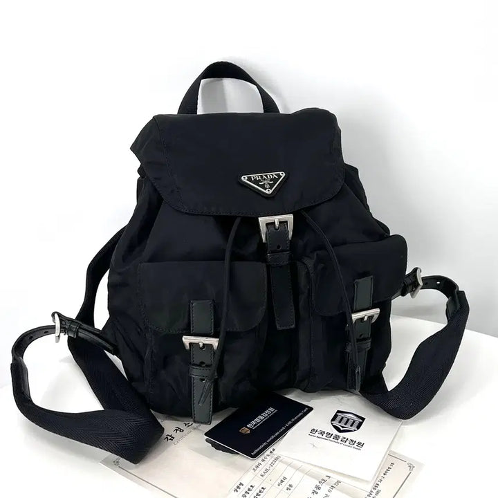 [BUNJANG] Prada Nylon Backpack Black Small / [감정완료] 프라다 삼각로고 나일론 백팩 블랙 스몰