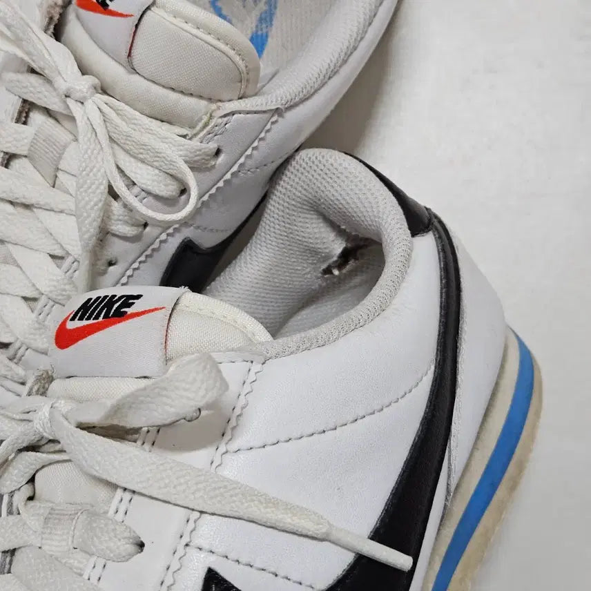 [BUNJANG] Nike Cortez Leather White Sneakers / 나이키 코르테즈 레더 화이트 250