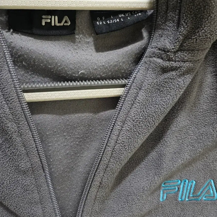 [BUNJANG] FILA Gray Fleece Half-Zip Pullover / 휠라 FILA 그레이 폴라폴리스 하프집업