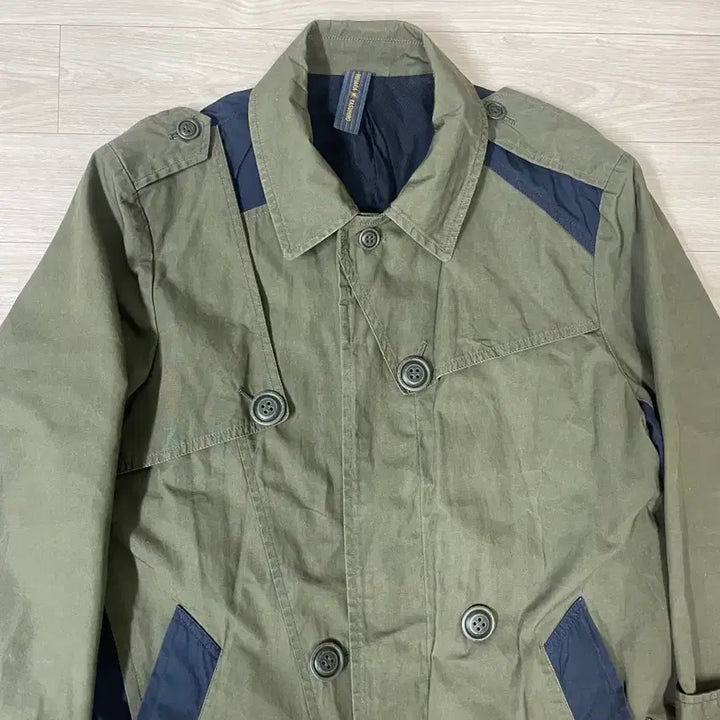 [BUNJANG] Mihara Yasuhiro Kaki Cotton Trench Coat / 미하라 야스히로 카키 코튼 트렌치코트