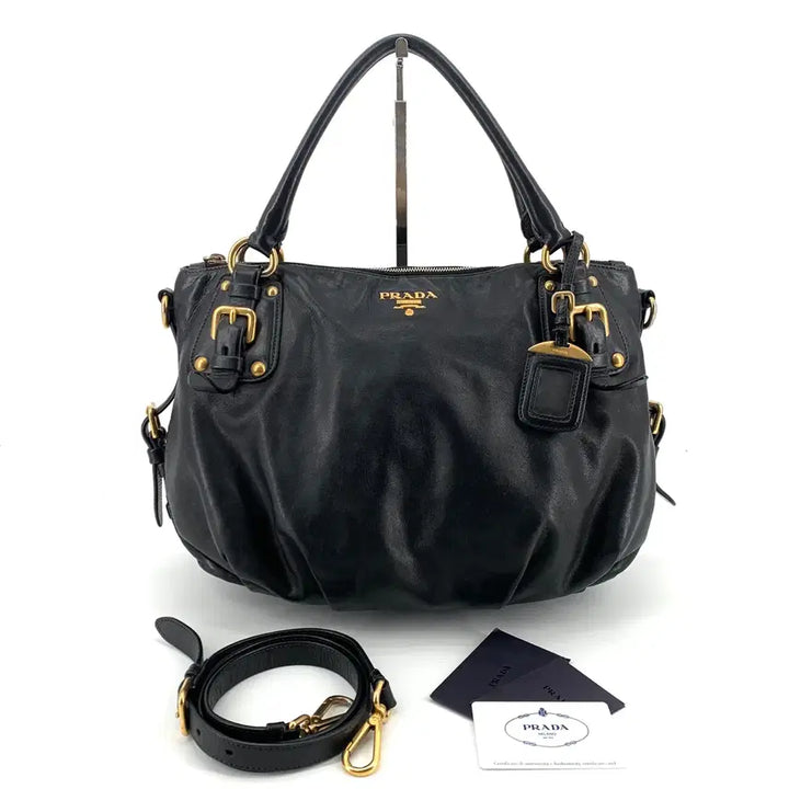 [BUNJANG] Prada Soft Calf Leather Tote Bag 2-Way BR4281 / [매장구매] 프라다 소프트카프 토트백 숄더백 2way br4281