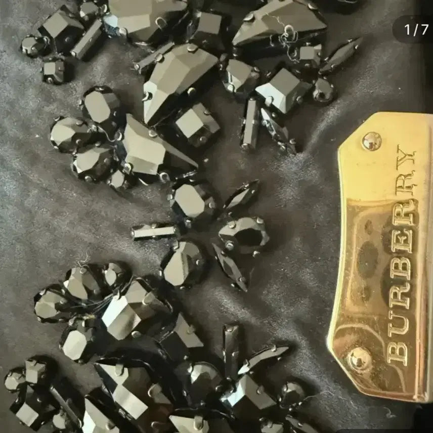 [BUNJANG] Burberry Black Beaded Chain Shoulder Bag / 버버리 블랙 비즈 체인백