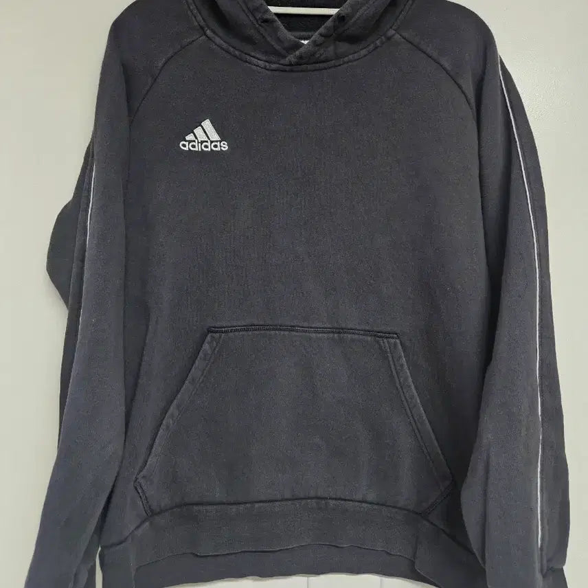 [BUNJANG] Adidas Core 18 Black Hoodie / 아디다스 검정 후드티 L