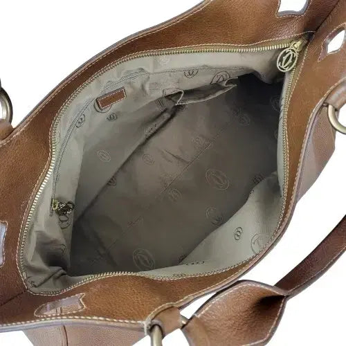 [BUNJANG] Cartier Marcello Brown Leather Tote Bag / 정품 까르띠에 마르첼로 브라운 레더 토트백