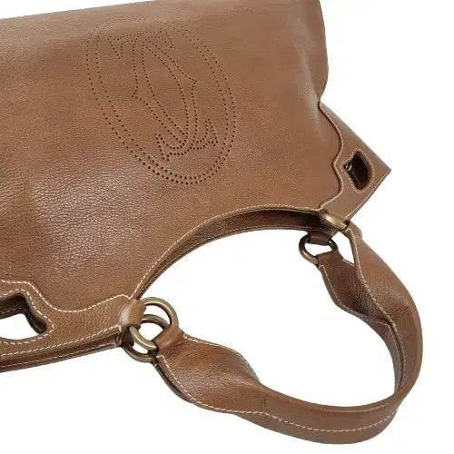 [BUNJANG] Cartier Marcello Brown Leather Tote Bag / 정품 까르띠에 마르첼로 브라운 레더 토트백