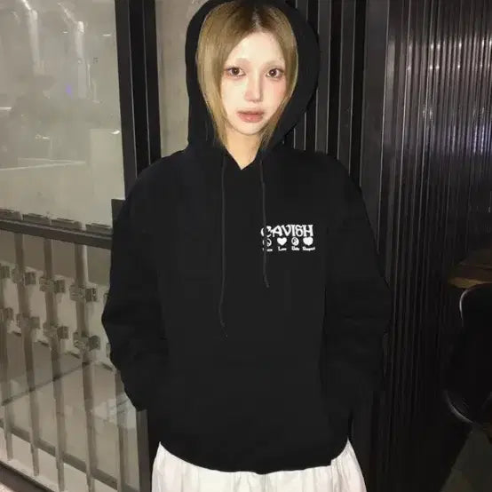 [BUNJANG] KAVISH PLUR Logo Hoodie / 카비시 PLUR 로고 후드