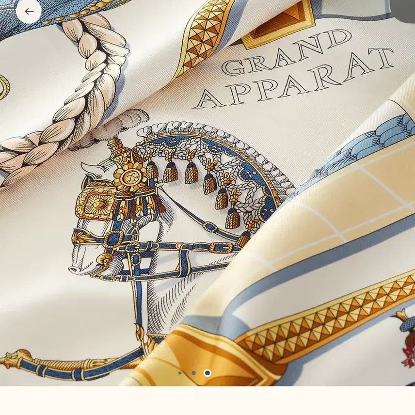 [BUNJANG] Hermes Grand Apparat Scarf 90 Carre / 에르메스 Grand Apparat 스카프 90 까레