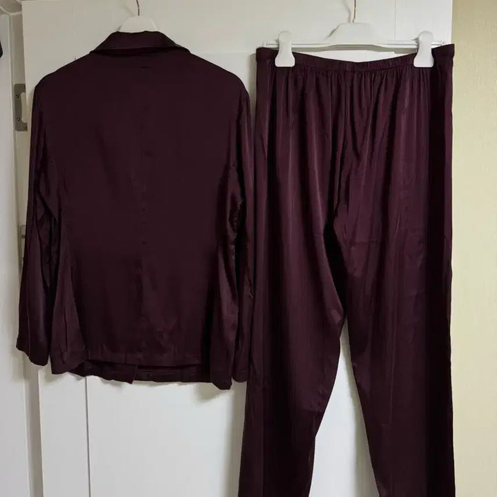 [BUNJANG] La Perla Burgundy Pajama Set / [LA PERLA] 라펠라 버건디 상하의 파자마 잠옷 세트