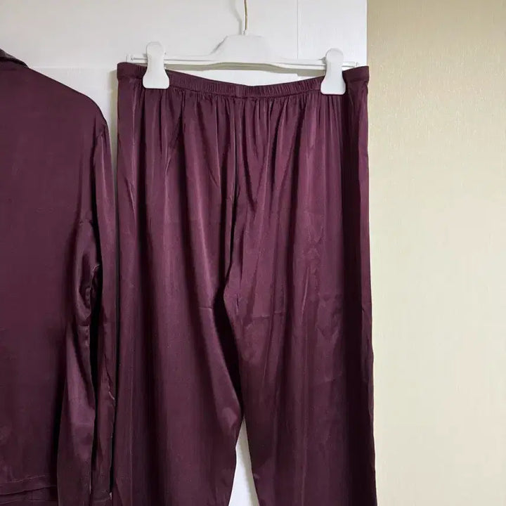 [BUNJANG] La Perla Burgundy Pajama Set / [LA PERLA] 라펠라 버건디 상하의 파자마 잠옷 세트