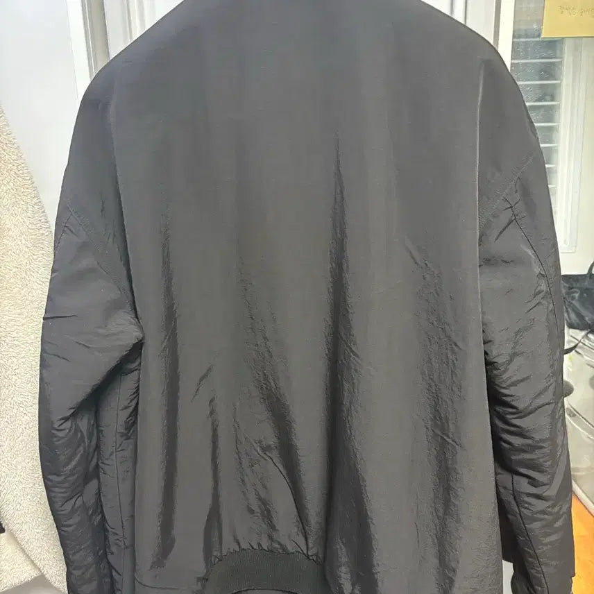 [BUNJANG] Champion USA Logo Fleece Jacket / 챔피온 블랙 USA 로고 플리스 자켓