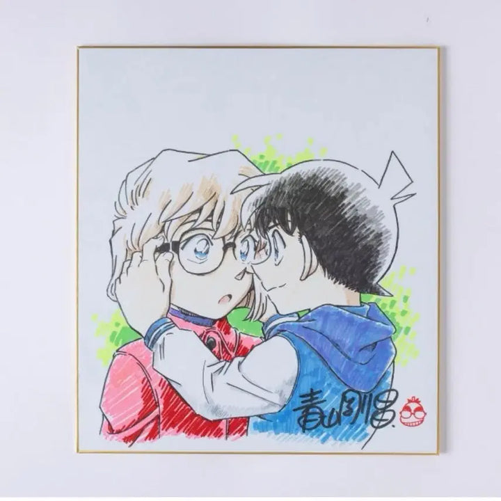 [BUNJANG] Detective Conan Conan &amp; Haibara Reproduction Manuscript Special Color Paper / 명탐정코난 코하 코난 하이바라 복제 원고 특전 색지