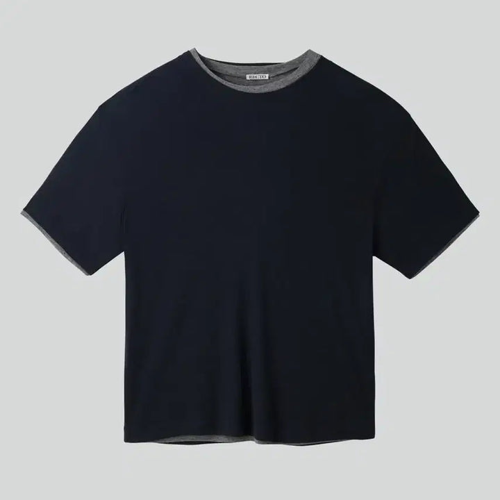 [BUNJANG] Recto 25FW Layered Wool T-shirt Dark Navy / [새상품] 렉토 25FW 레이어드 울 티셔츠 다크 네이비
