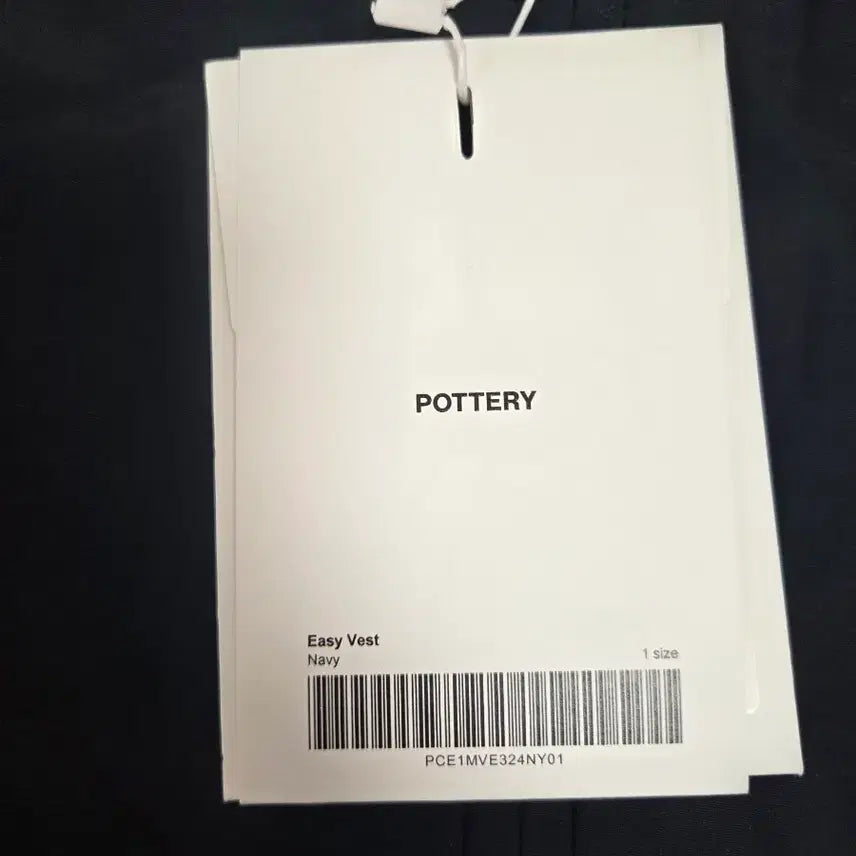 [BUNJANG] Pottery Easy Vest Navy Size 1 / [1]포터리 이지베스트 새상품