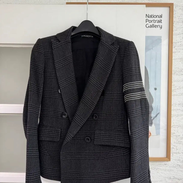 [BUNJANG] 10 Corso Como Check Double Breasted Jacket / [10 꼬르소 꼬모] 체크 더블 브레스트 자켓 S