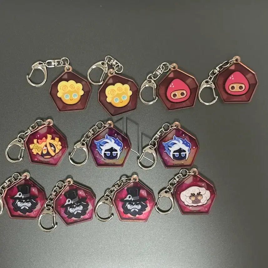 [BUNJANG] Cookie Run Kingdom 5th Anniversary Keyring Bundle Set / 쿠키런 킹덤 5주년 키링 일괄 판매