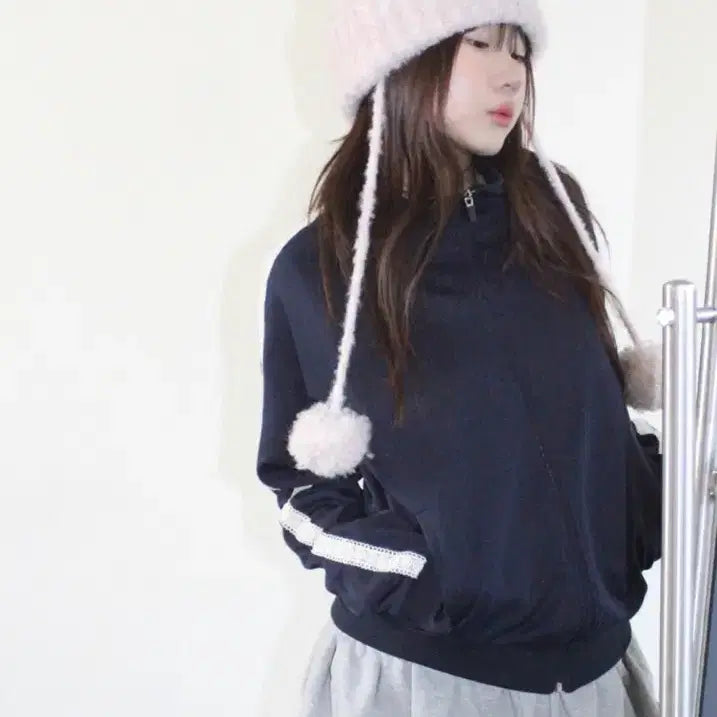 [BUNJANG] Jersey Zip-Up Top / 저지 소재 집업 상의