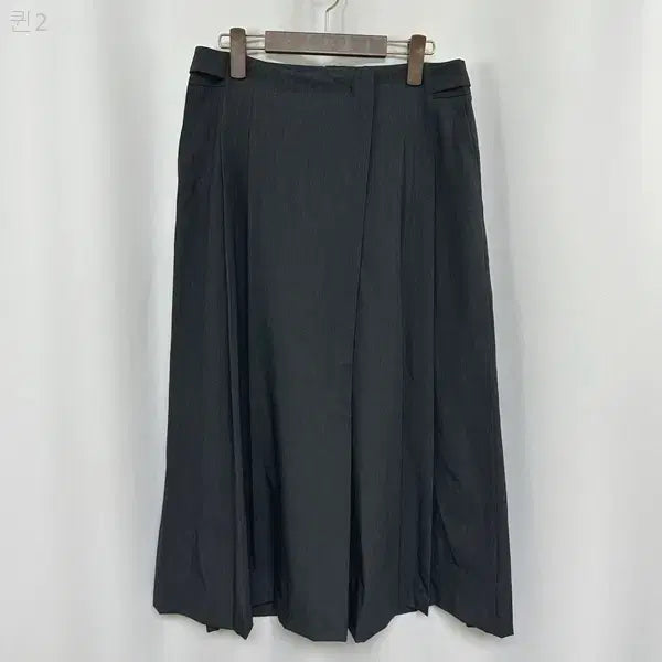 [BUNJANG] G Studio Women's Wide Slacks Gray 77 / G스튜디오 여자 통넓은 와이드 슬랙스 바지 구77