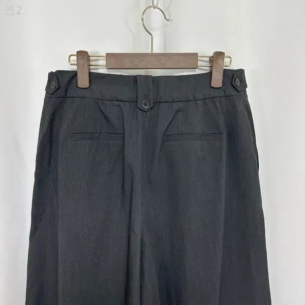 [BUNJANG] G Studio Women's Wide Slacks Gray 77 / G스튜디오 여자 통넓은 와이드 슬랙스 바지 구77