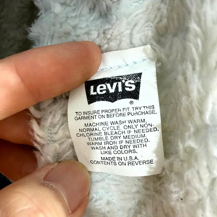 [BUNJANG] LEVIS Sherpa Denim Jacket (Made In U.S.A) / 90's LEVIS 리바이스 쉐르파 (Made In U.S.A)