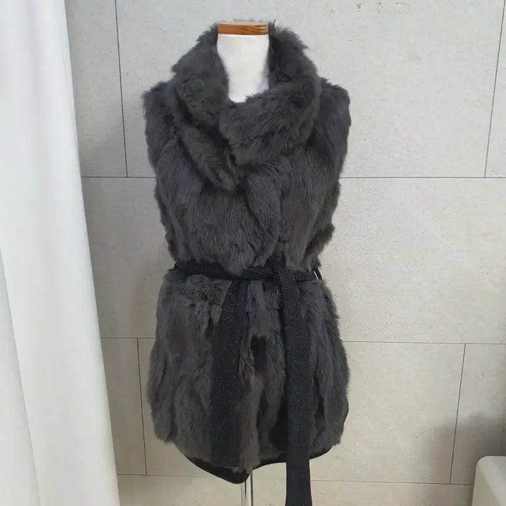 [BUNJANG] Real Fur Long Vest / 리얼퍼 롱베스트