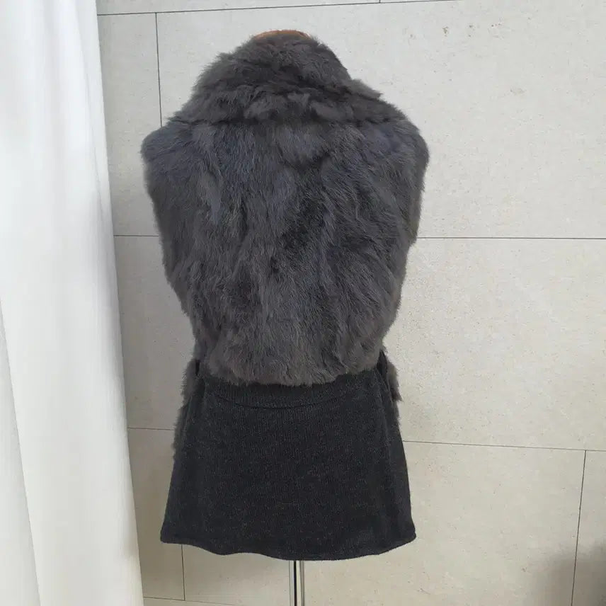 [BUNJANG] Real Fur Long Vest / 리얼퍼 롱베스트