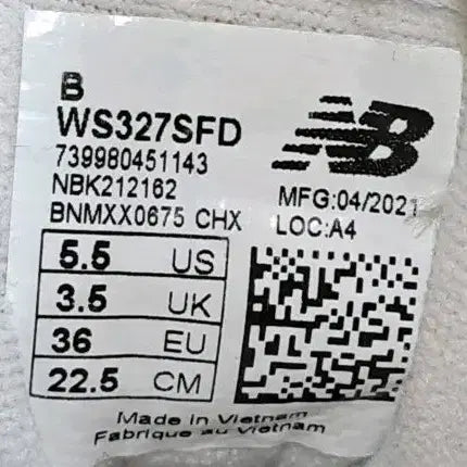 [BUNJANG] New Balance 327 Sneakers 225mm / 뉴발란스 327 운동화 225mm