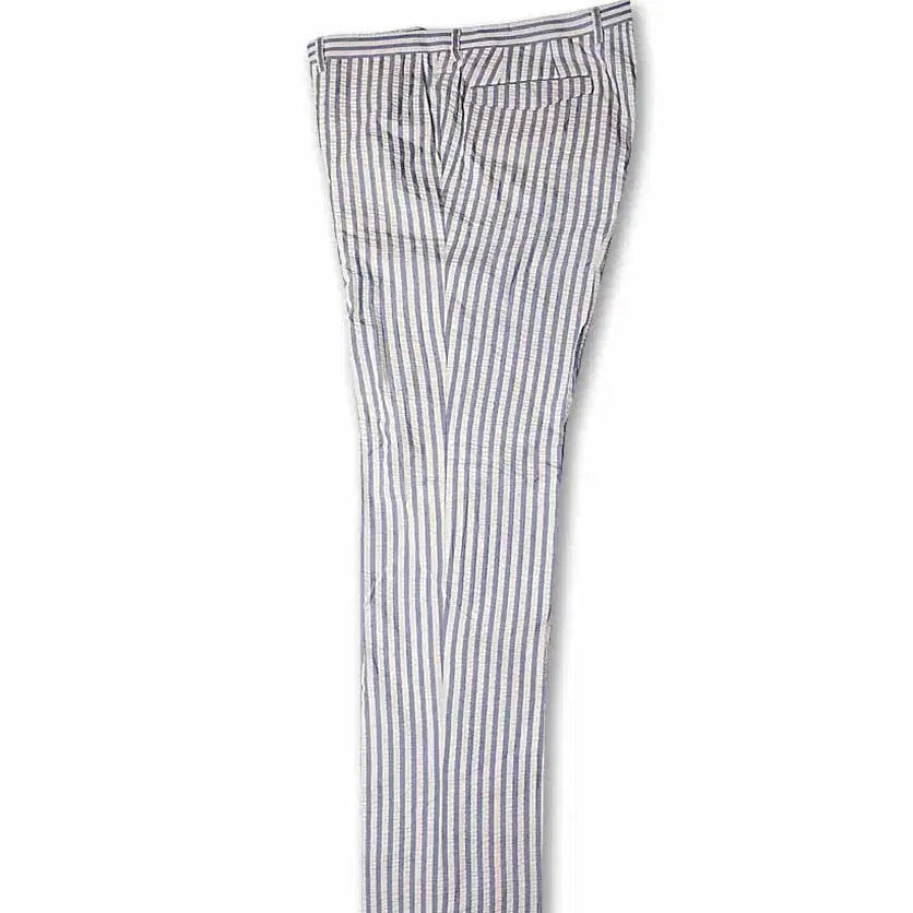 [BUNJANG] Ring Jacket Striped Seersucker Trouser Pants / 링자켓 [Ring Jacket RJ] 스트라이프 씨어서커 트라우저 팬츠