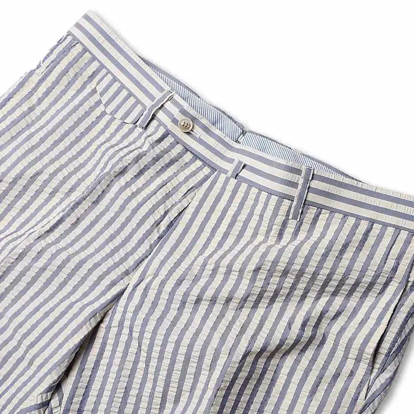 [BUNJANG] Ring Jacket Striped Seersucker Trouser Pants / 링자켓 [Ring Jacket RJ] 스트라이프 씨어서커 트라우저 팬츠