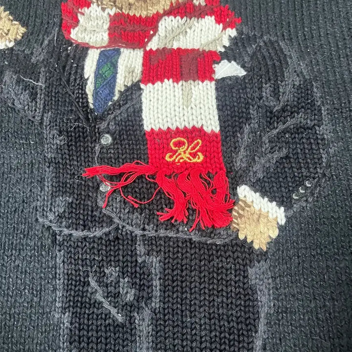 [BUNJANG] Polo Coffee Bear Knit M / 폴로 커피베어 니트 M