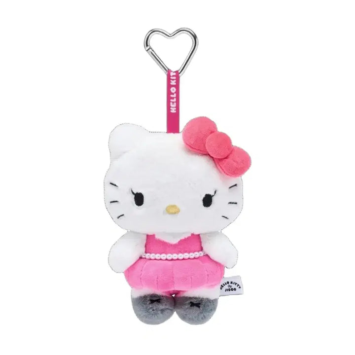 [BUNJANG] Jisoo Hello Kitty Plush Keyring / (오늘정리,예쁜개체) 헬로키티 X 지수 플러시 키링 레드 핑크 콜라보