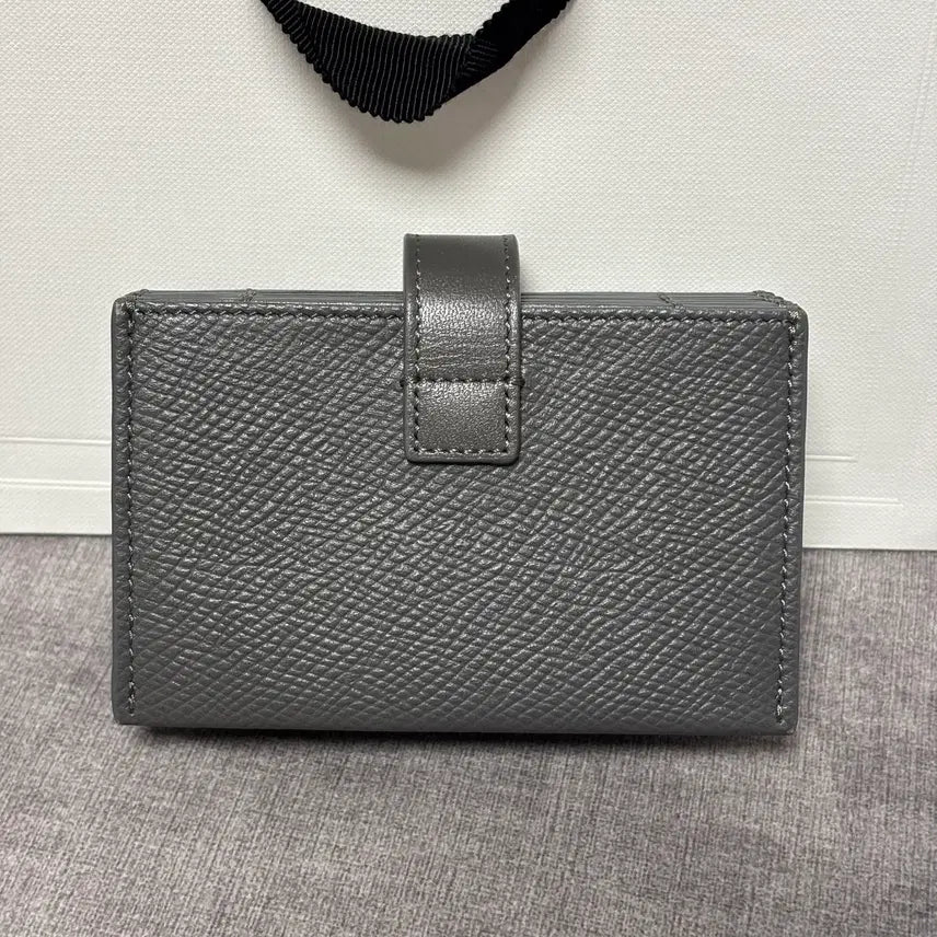 [BUNJANG] Celine Accordion Card Holder Wallet - Grey Calfskin (Full Set) / (정품/풀세트) 셀린느 아코디언 카드 홀더 카드 지갑 / 그레이 카프스킨