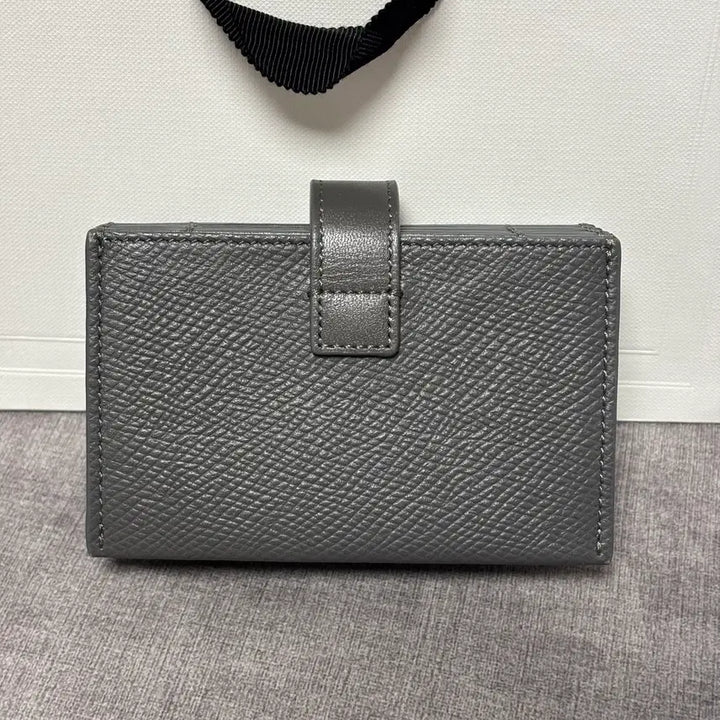 [BUNJANG] Celine Accordion Card Holder Wallet - Grey Calfskin (Full Set) / (정품/풀세트) 셀린느 아코디언 카드 홀더 카드 지갑 / 그레이 카프스킨