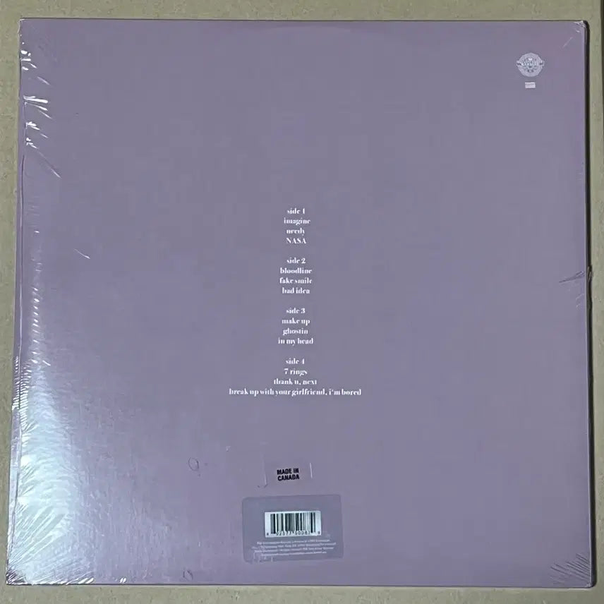 [SOLD OUT] 아리아나그란데 thank u next 타겟반 lp 미개봉