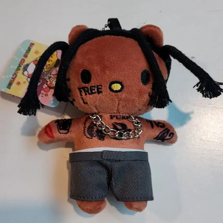 [BUNJANG] Kitty Reggae Hip-Hop Keychain / 레게힙합키티키링