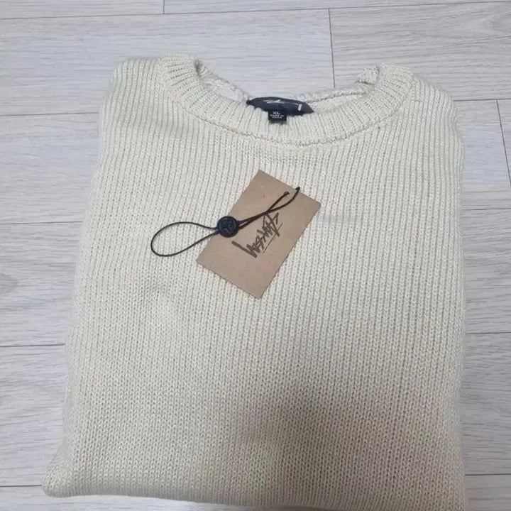 [BUNJANG] Stussy Surfman Ivory Knit XL / Stussy 스투시 서프맨 아이보리  니트 xl