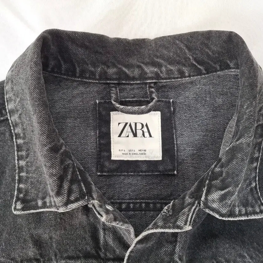[BUNJANG] ZARA Denim Jacket / L)자라 흑청 데님 자켓