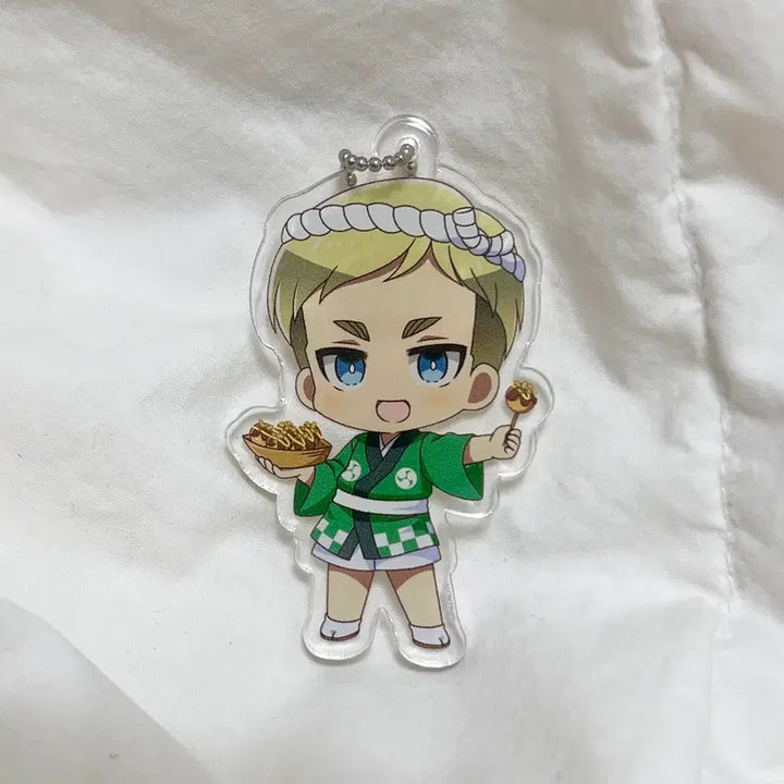 [BUNJANG] Attack on Titan Erwin Acrylic Keyring / 진격의 거인 타코야끼 엘빈 아크릴키링 프린세스 카페 정품