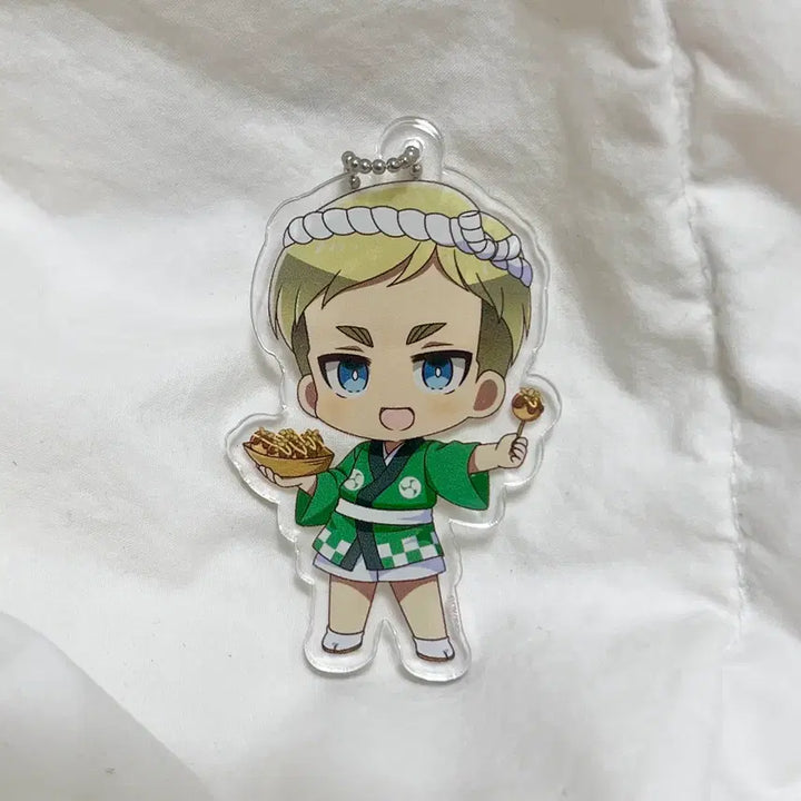 [BUNJANG] Attack on Titan Erwin Acrylic Keyring / 진격의 거인 타코야끼 엘빈 아크릴키링 프린세스 카페 정품