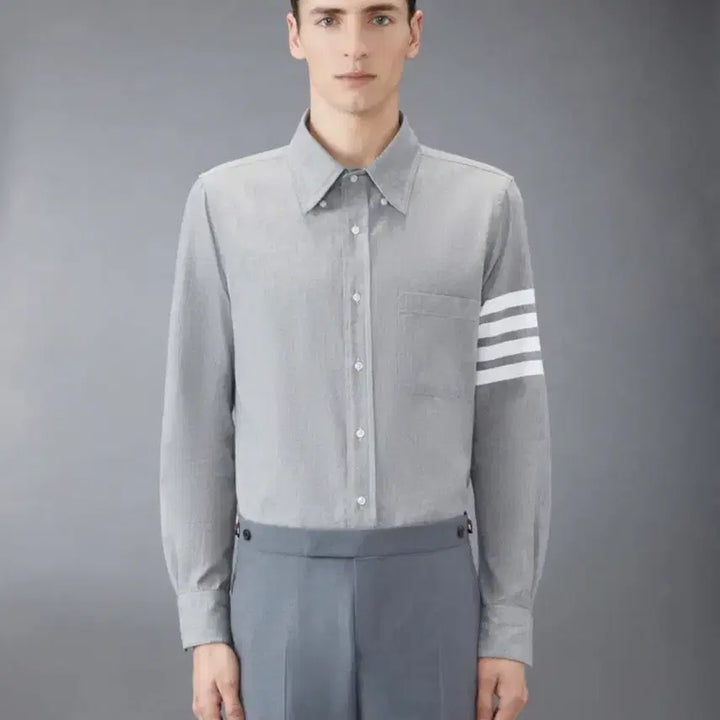 [BUNJANG] Thom Browne 4-Bar Chambray Shirt / 톰브라운 샴브레이 4-바 셔츠