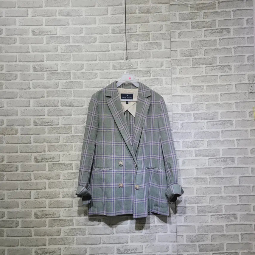 [BUNJANG] Checkered Jacket Size 55 / ㄹ252 체크 자켓 55