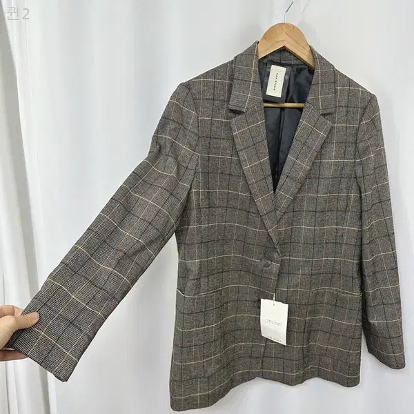 [BUNJANG] Max Studio Women's Check Jacket (New) / 맥스스튜디오 여성 체크 자켓 (미착용새제품) 구88